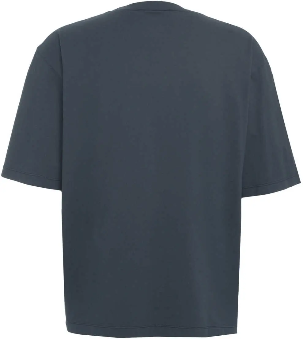 Tricouri DSQUARED2 Oversize T-shirt with logo print Blue Barbati (BM 19088219) 3