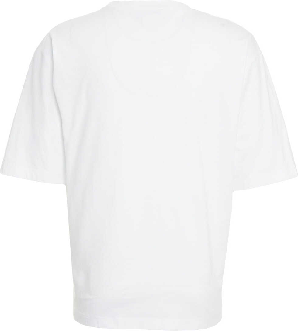 Tricouri DSQUARED2 Oversize T-shirt with logo print White Barbati (BM 19088219) 3