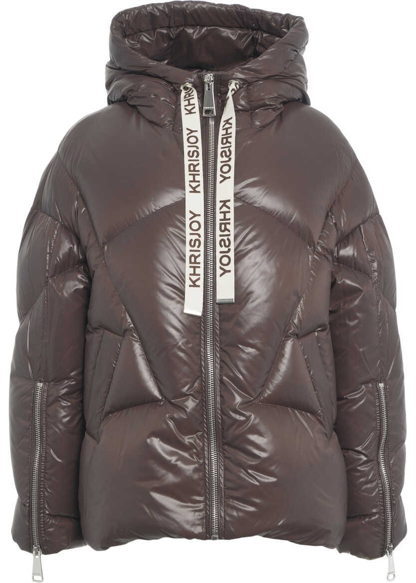 Geci de iarna KhrisJoy Quilted down jacket Brown Femei (BM 19088231) 1