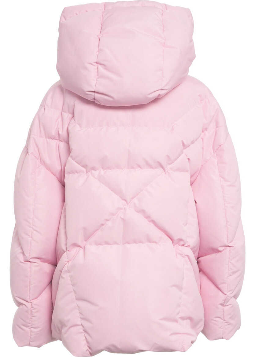 Geci de iarna KhrisJoy Quilted down jacket with hood Pink Femei (BM 19088240) 3
