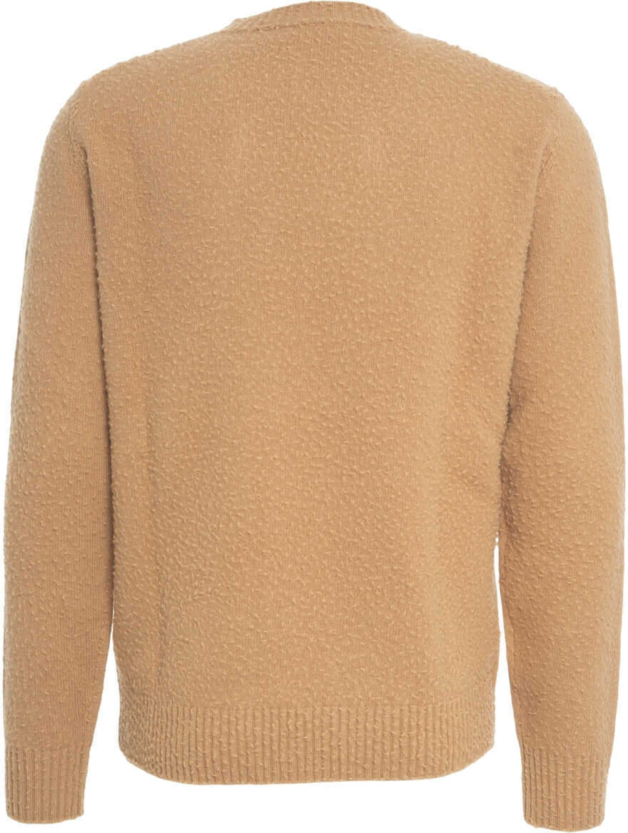 Pulovere Roberto Collina Structured knit sweater Brown Barbati (BM 19088249) 3
