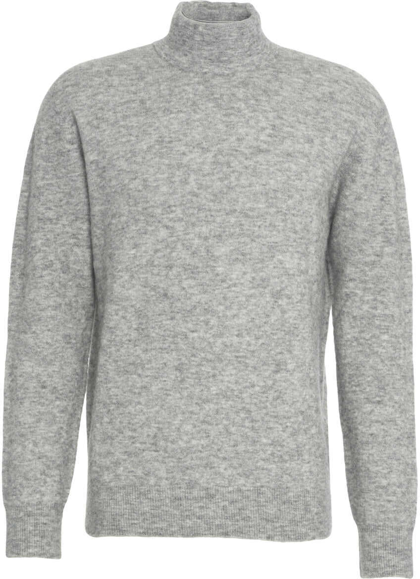 Pulovere Roberto Collina Mock neck sweater Grey Barbati (BM 19088252) 2