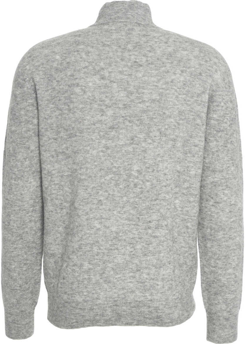Pulovere Roberto Collina Mock neck sweater Grey Barbati (BM 19088252) 3