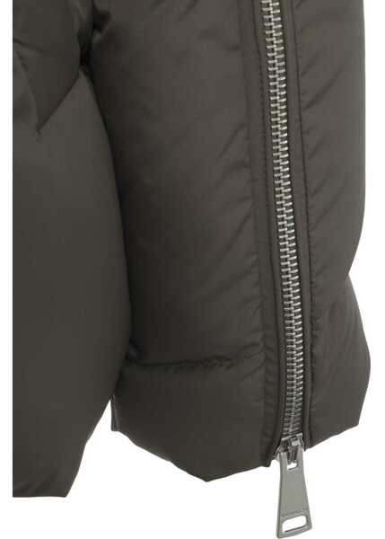 Geci de iarna KhrisJoy Puffer jacket with hood Olive Femei (BM 19088261) 5