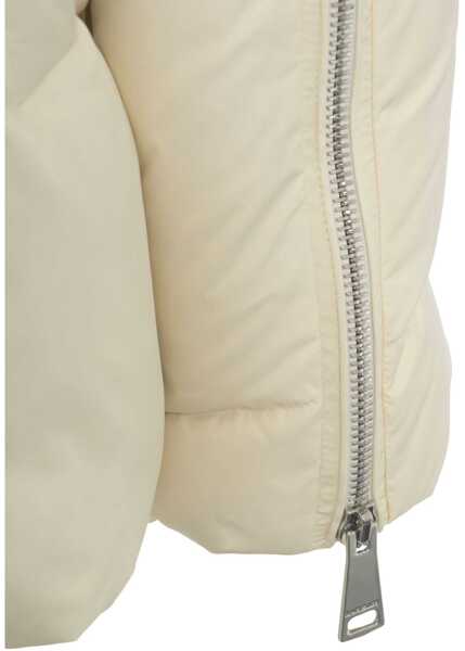 Geci de iarna KhrisJoy Puffer jacket with hood White Femei (BM 19088261) 5