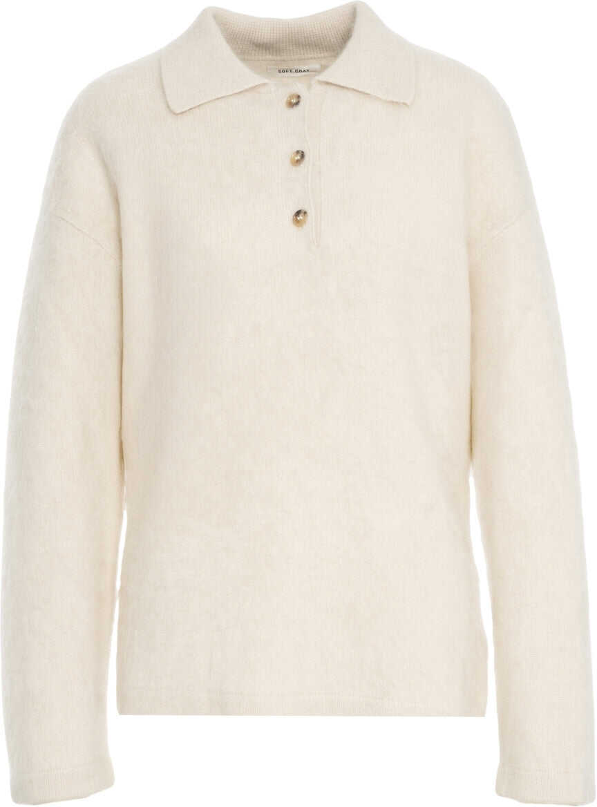 Tricouri Polo Soft Goat Cashmere polo shirt White Femei (BM 19088264) 2