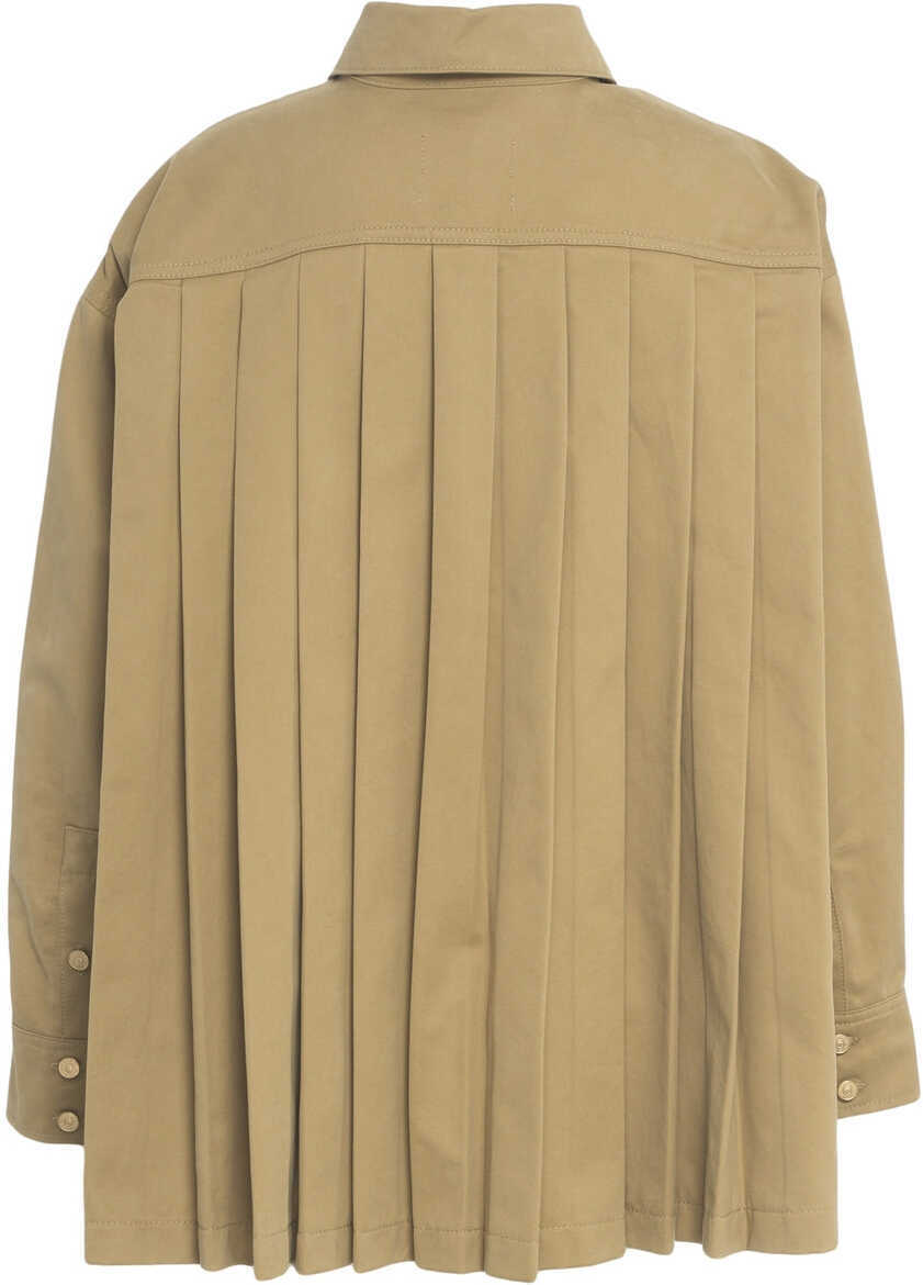 Jachete 7 For All Mankind Overshirt with pleats Beige Femei (BM 19088267) 3