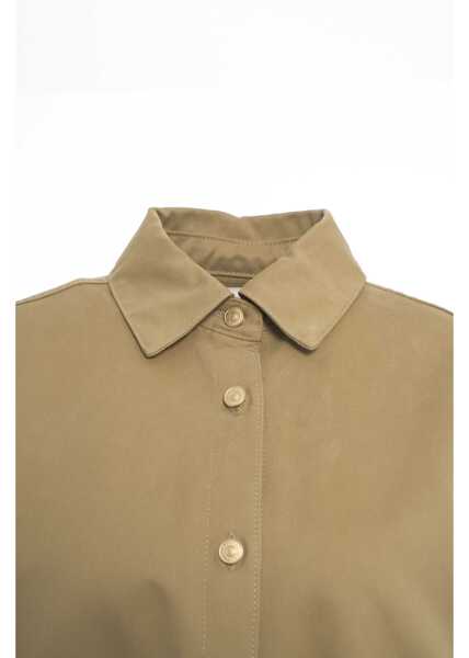 Jachete 7 For All Mankind Overshirt with pleats Beige Femei (BM 19088267) 4