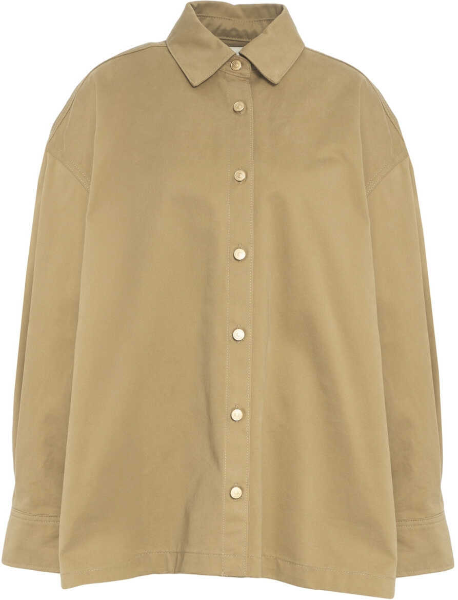 Jachete 7 For All Mankind Overshirt with pleats Beige Femei (BM 19088267) 1
