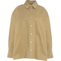Bluze elegante Overshirt with pleats Femei