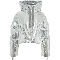 Geci de iarna Puffer jacket in metallic look Femei