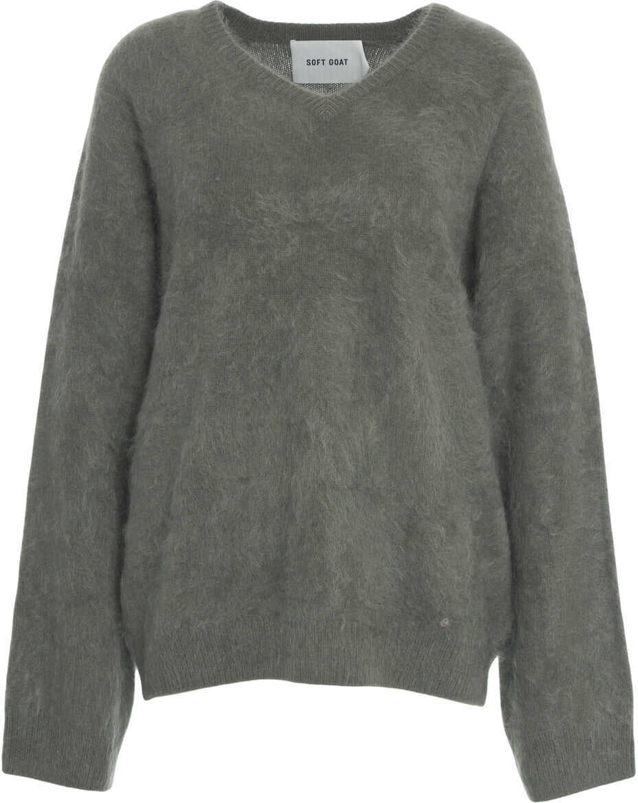 Pulovere Soft Goat Brushed cashmere sweater Grey Femei (BM 19088309) 1