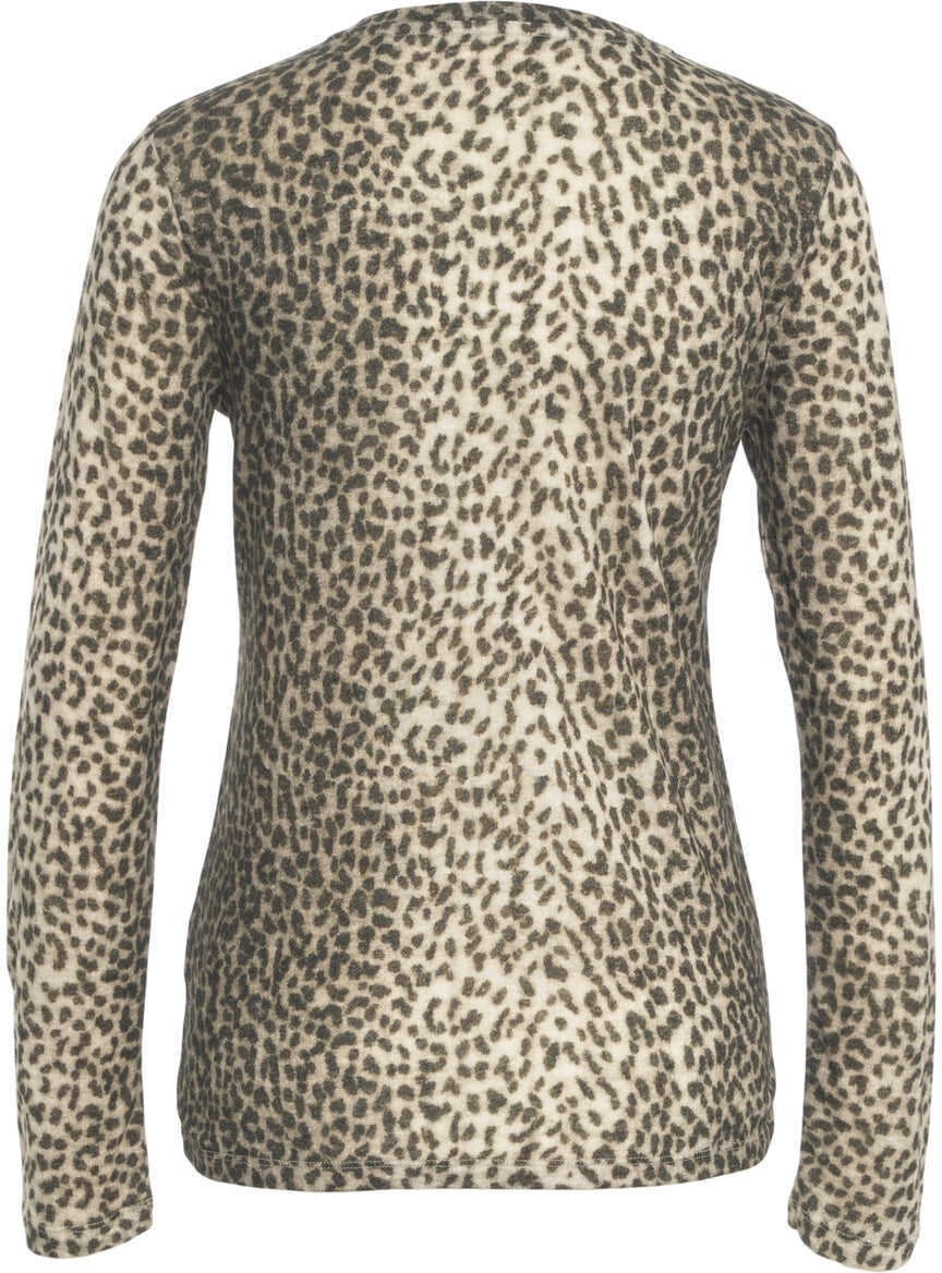 Tricouri Majestic Filatures Long sleeved shirt with animal print Multicolor Femei (BM 19088315) 3