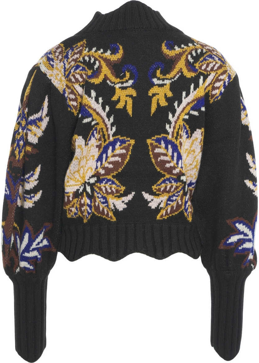 Pulovere Farmrio Sweater with floral print Black Femei (BM 19088333) 3