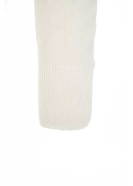 Tricouri Polo Kaos Knit sweater with polo collar White Femei (BM 19088336) 5