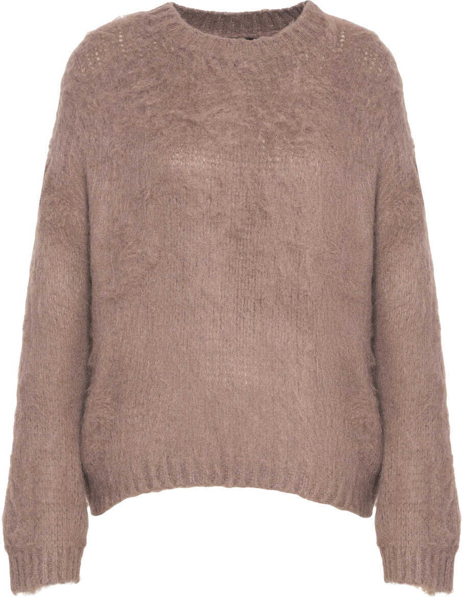 Pulovere Roberto Collina Alpaca wool sweater Brown Femei (BM 19088345) 2