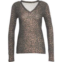 Tricouri Long sleeved shirt with animal print Femei
