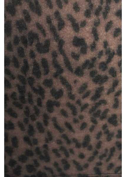 Pulovere casual Majestic Filatures Turtleneck shirt with animal print Multicolor Femei (BM 19088381) 5