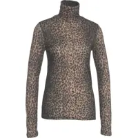 Pulovere casual Turtleneck shirt with animal print Femei