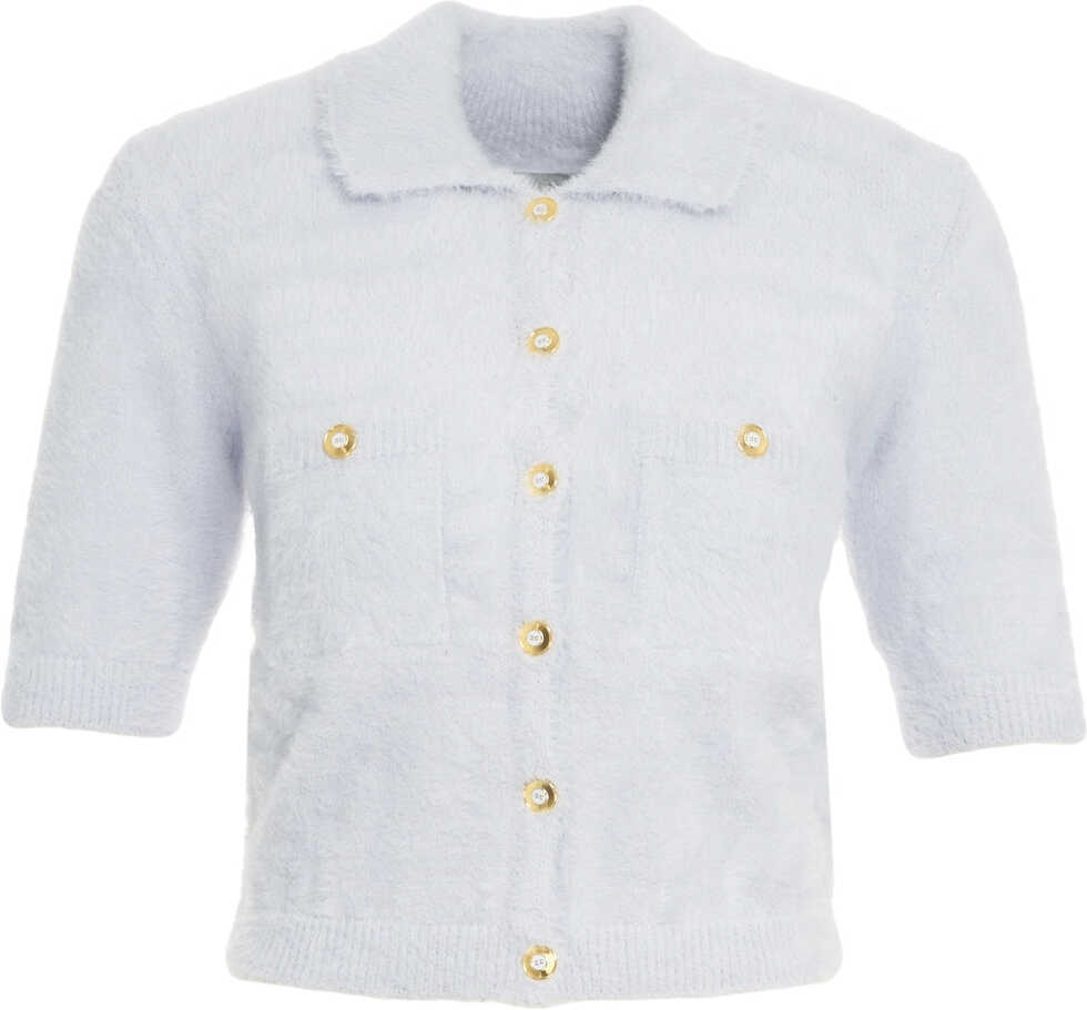 Cardigane Elisabetta Franchi Cardigan with decorative buttons Blue Femei (BM 19088387) 1