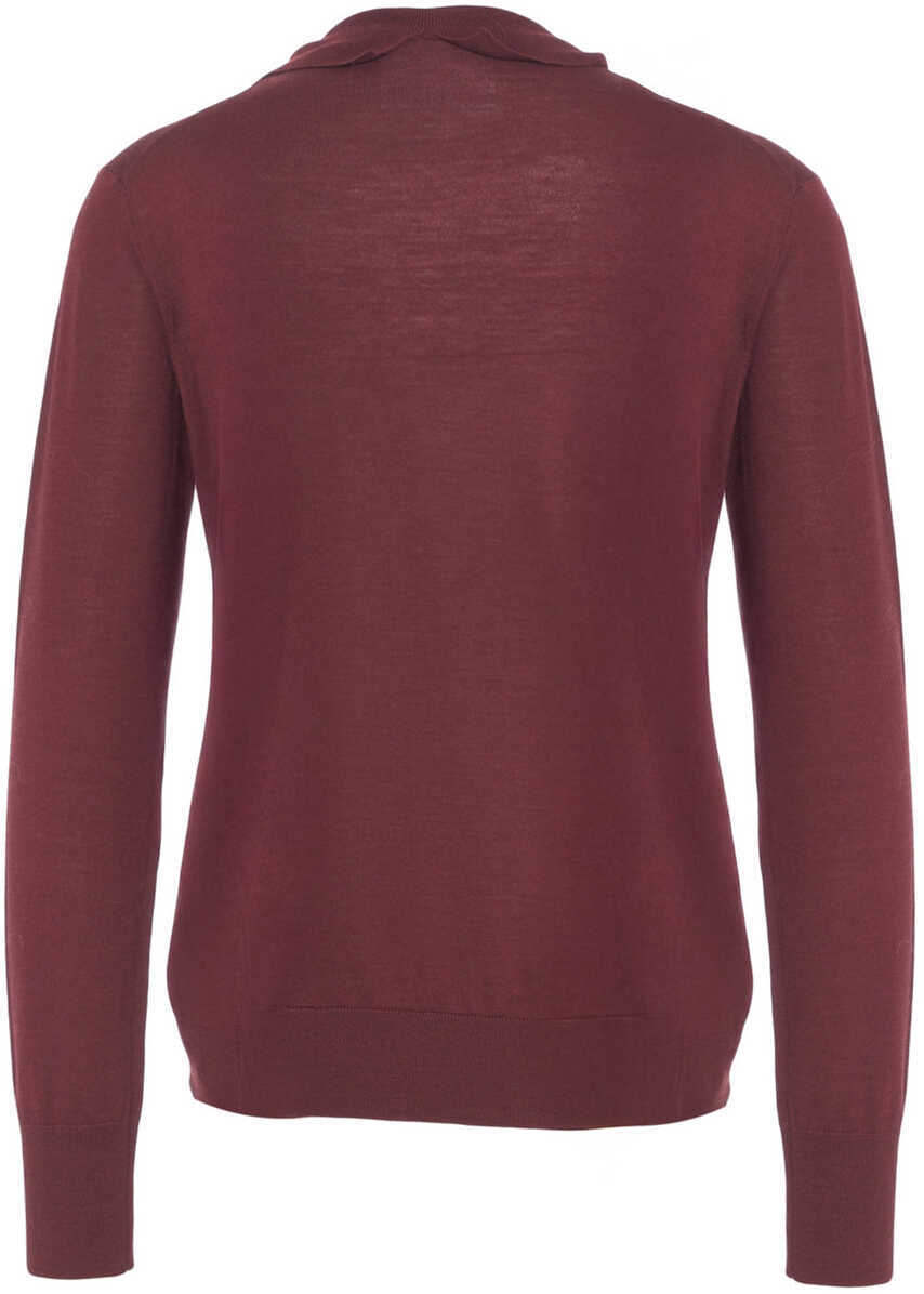 Cardigane Erika Cavallini Cardigan with ruffles Filippo Red Femei (BM 19088393) 3