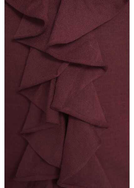 Cardigane Erika Cavallini Cardigan with ruffles Filippo Red Femei (BM 19088393) 5