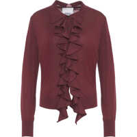 Cardigane Cardigan with ruffles 'Filippo' Femei