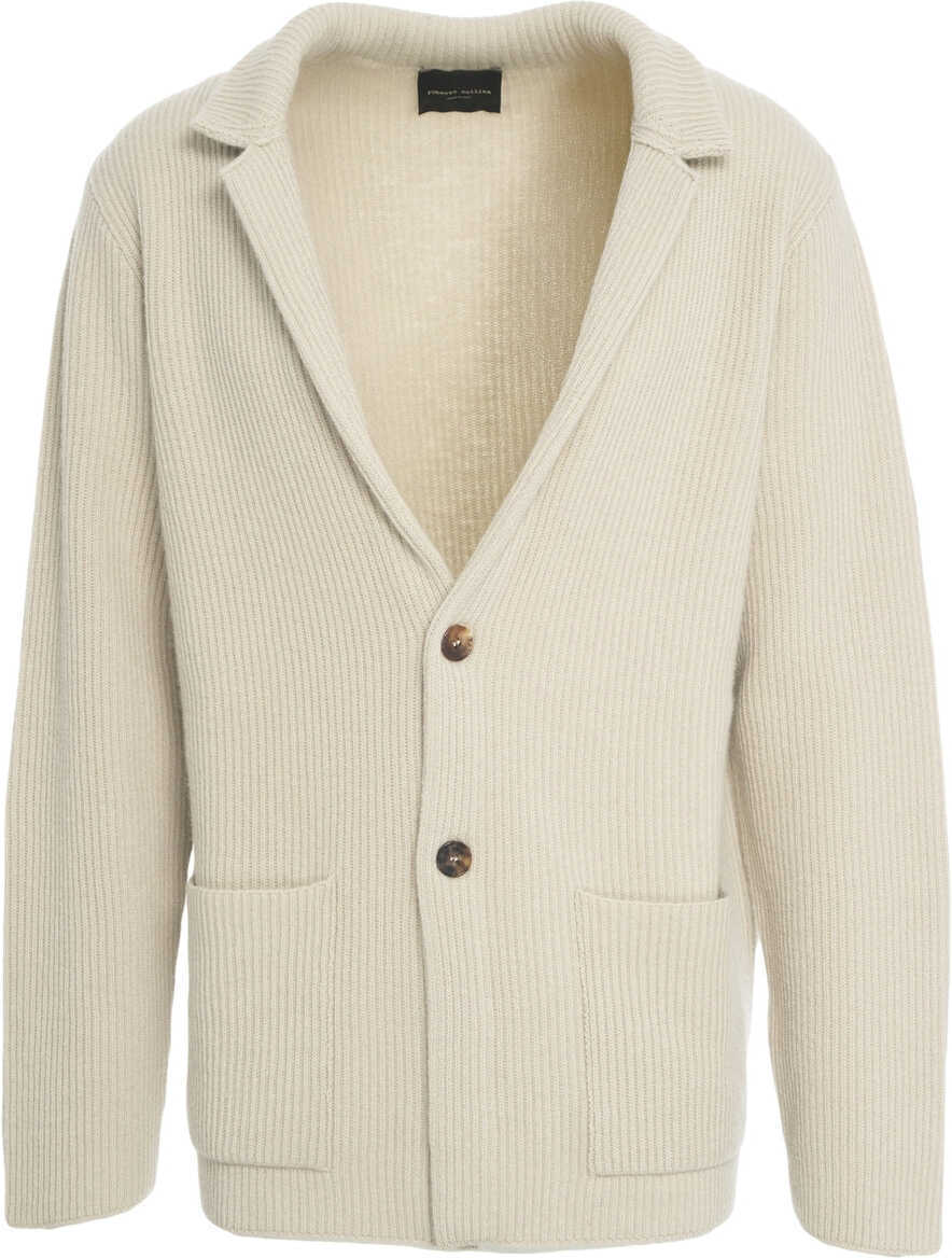 Cardigane Roberto Collina Wool cardigan Beige Femei (BM 19088402) 2