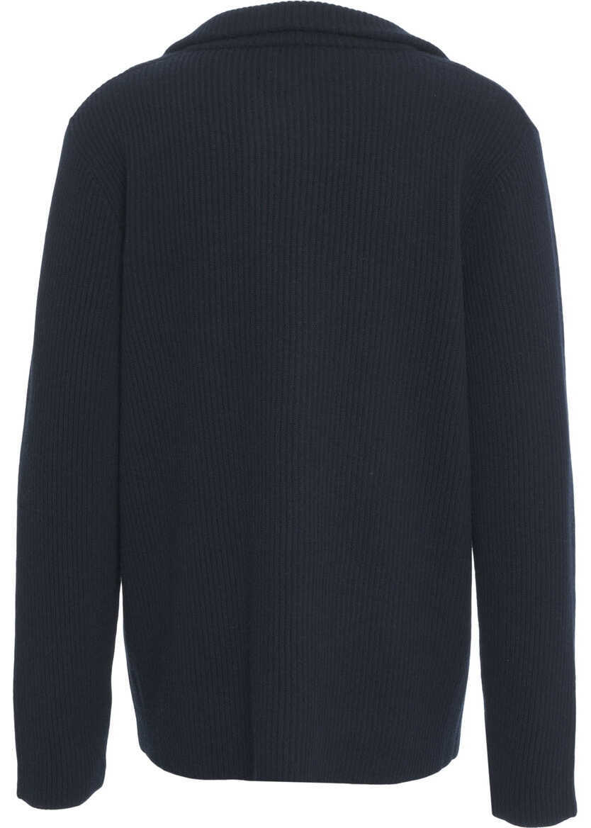 Cardigane Roberto Collina Wool cardigan Blue Femei (BM 19088402) 4
