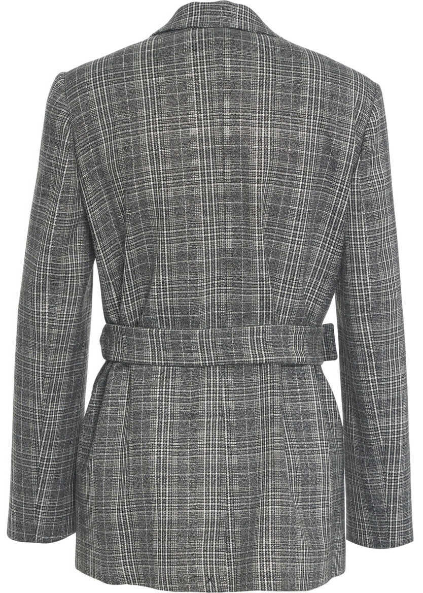 Sacouri Liu Jo Glencheck blazer Grey Femei (BM 19088420) 3