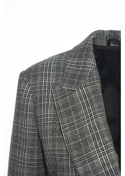 Sacouri Liu Jo Glencheck blazer Grey Femei (BM 19088420) 4