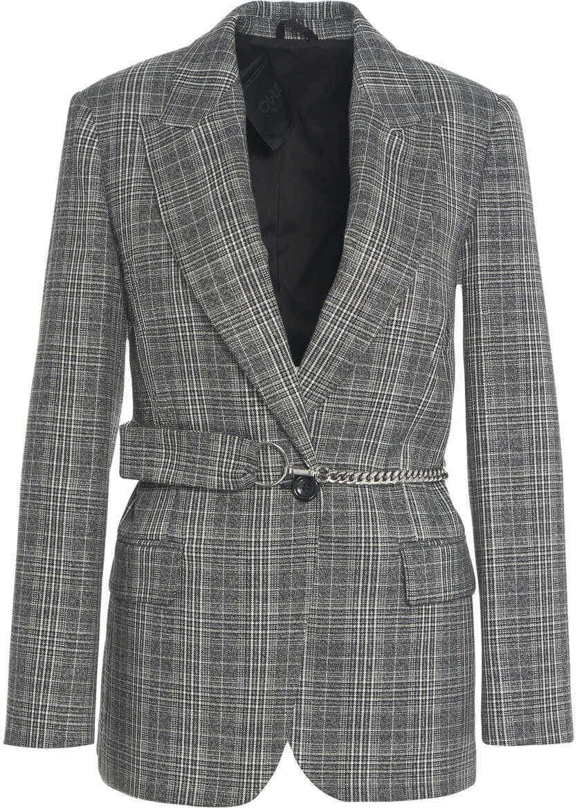 Sacouri Liu Jo Glencheck blazer Grey Femei (BM 19088420) 1
