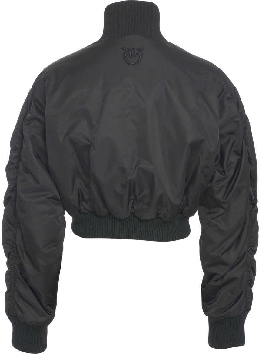 Bomber jacket Pinko Cropped bomber jacket Black Femei (BM 19088429) 3
