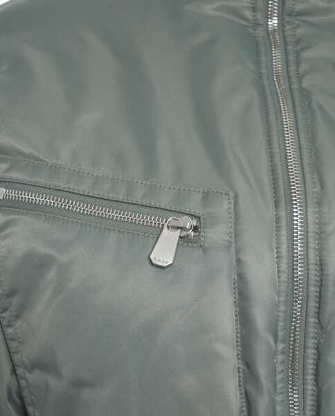 Bomber jacket Pinko Cropped bomber jacket Green Femei (BM 19088429) 5