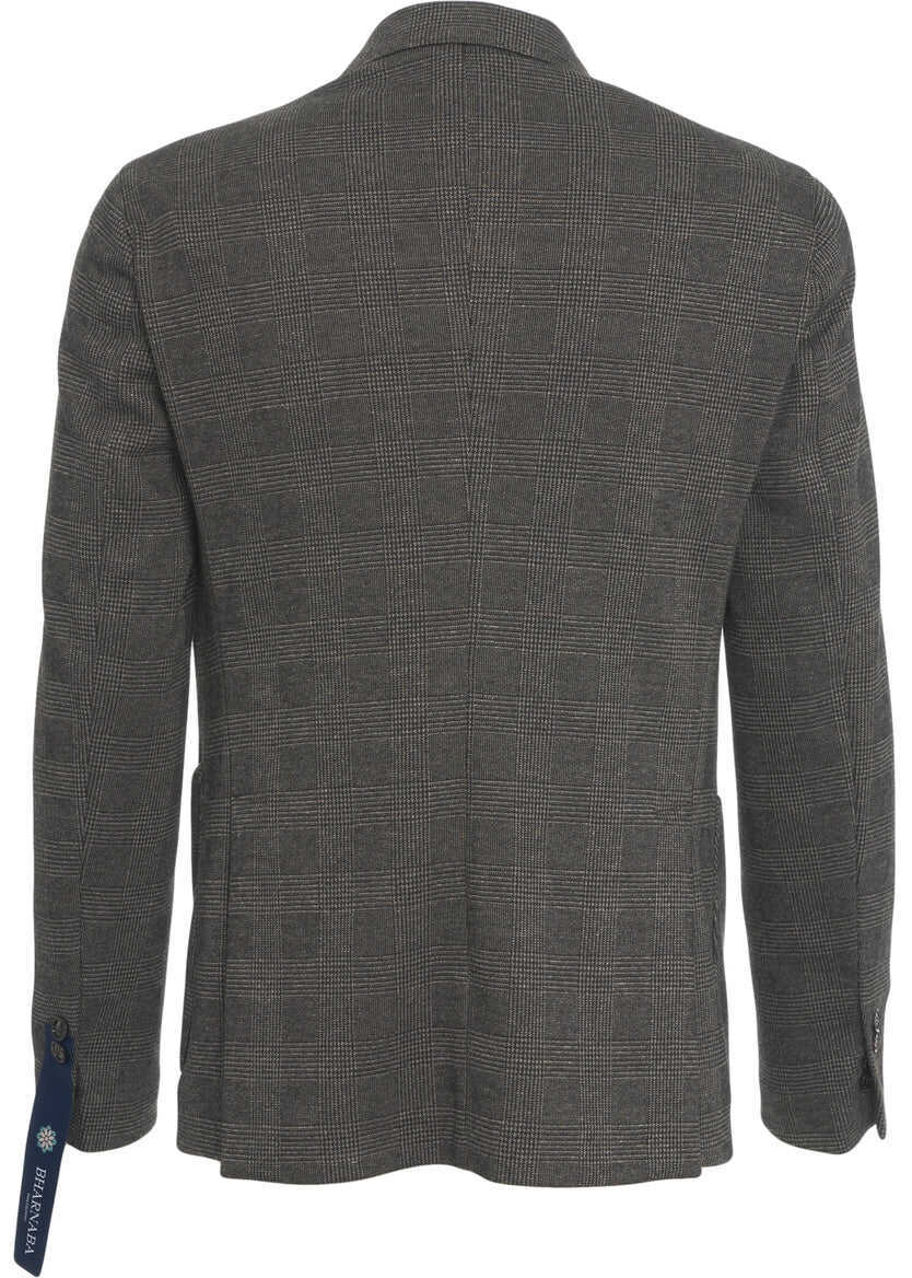 Sacouri Bharnaba Glencheck blazer Chiba Brown Barbati (BM 19088432) 3