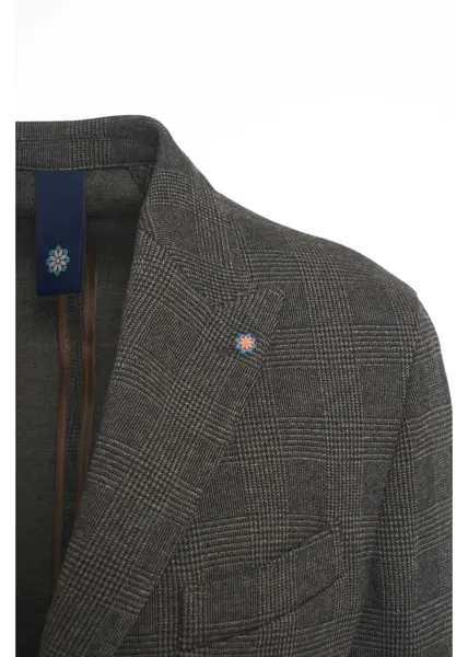 Sacouri Bharnaba Glencheck blazer Chiba Brown Barbati (BM 19088432) 4