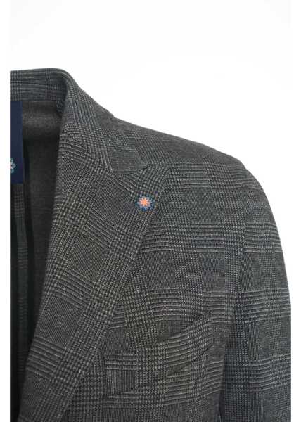 Sacouri Bharnaba Glencheck blazer Chiba Black Barbati (BM 19088432) 4