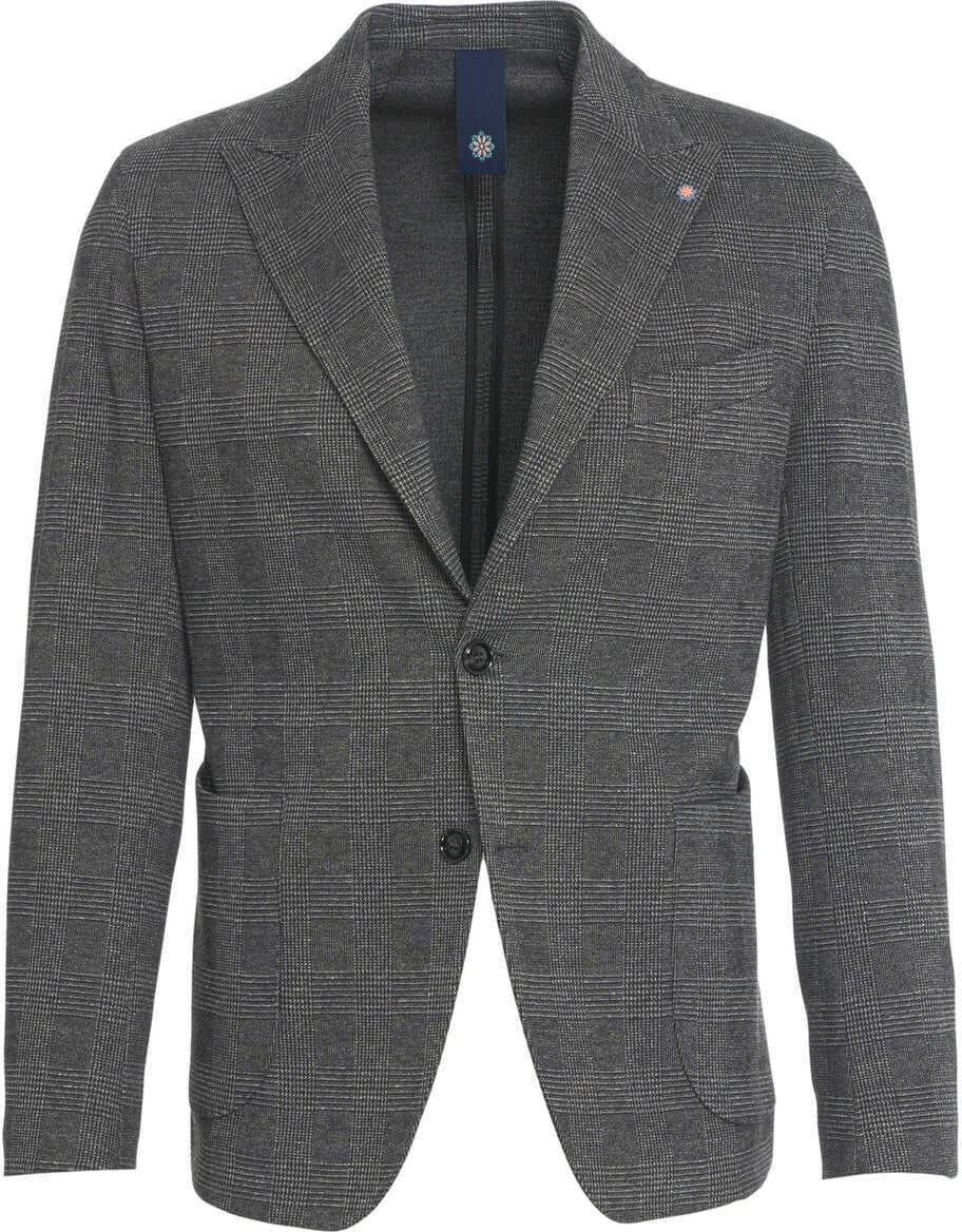 Sacouri Bharnaba Glencheck blazer Chiba Black Barbati (BM 19088432) 1