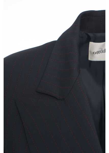 Sacouri Otto d ame Pinstripe blazer Blue Femei (BM 19088444) 4