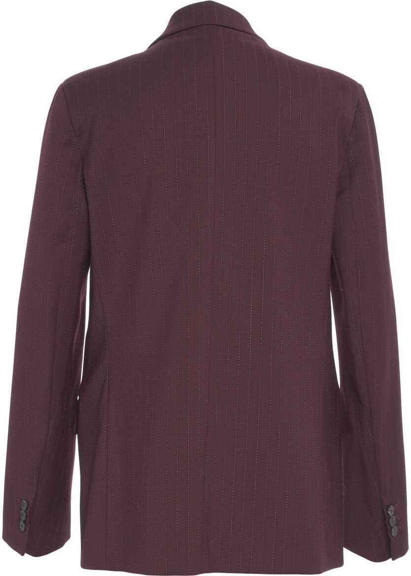 Sacouri Otto d ame Pinstripe blazer Red Femei (BM 19088444) 3