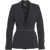 Elisabetta Franchi Crepe blazer with logo Black