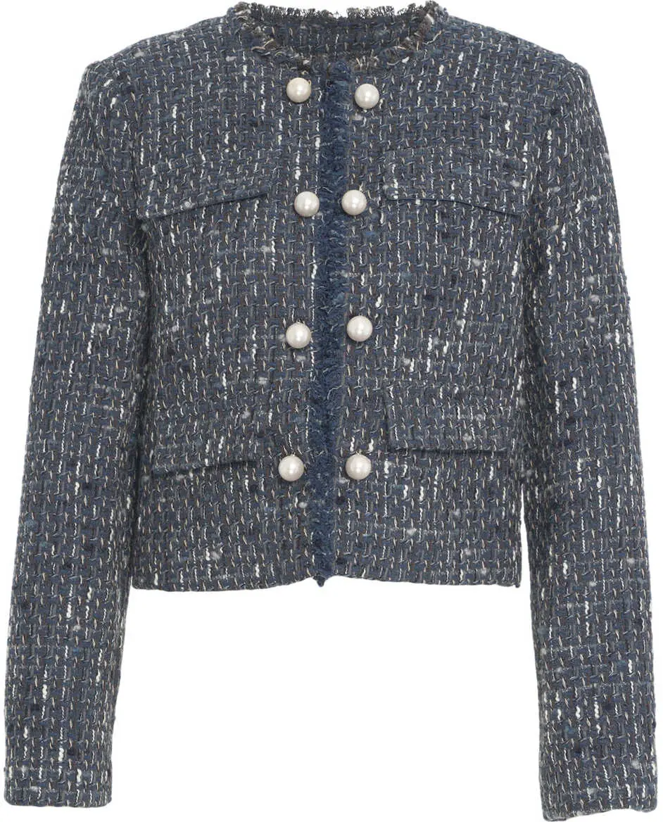 Sacouri Liu Jo Boucl blazer Blue Femei (BM 19088456) 2