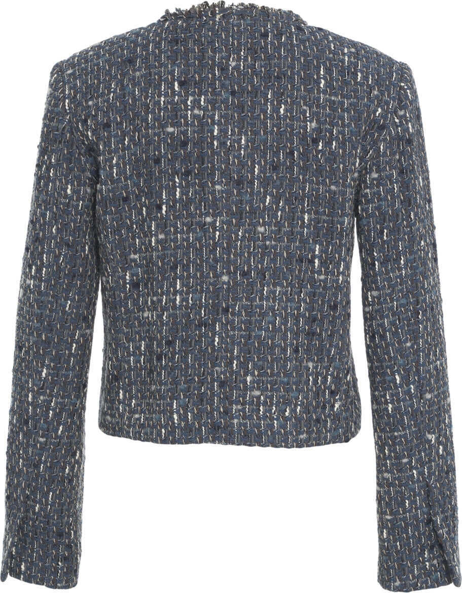 Sacouri Liu Jo Boucl blazer Blue Femei (BM 19088456) 3