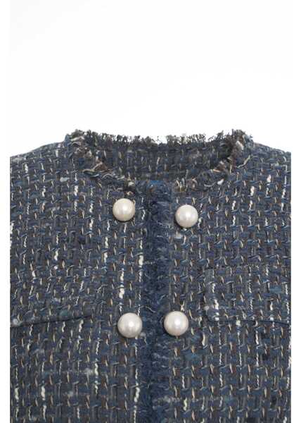 Sacouri Liu Jo Boucl blazer Blue Femei (BM 19088456) 4