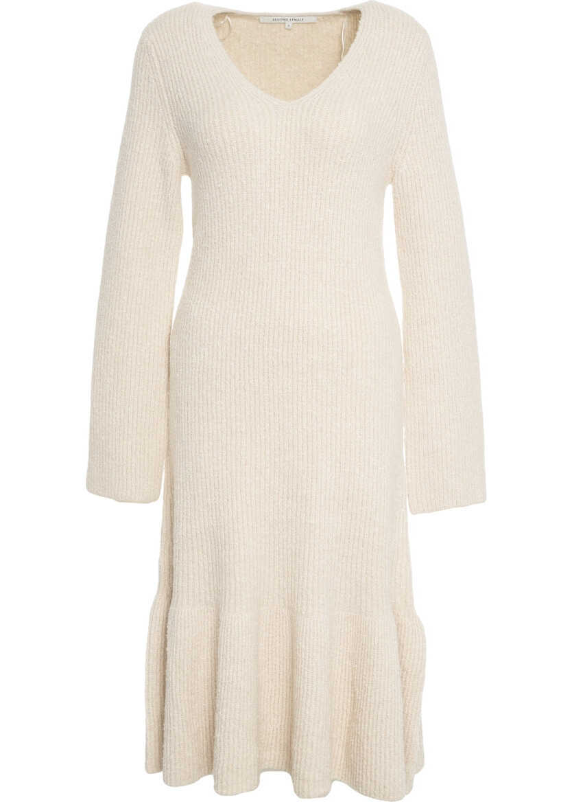 Rochii lungi Second Female Knit dress Lise Beige Femei (BM 19088468) 2