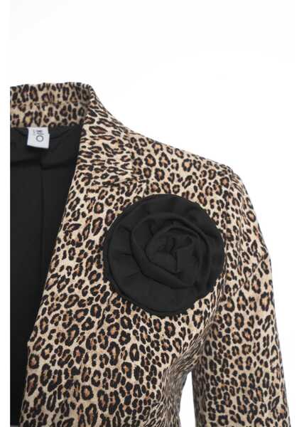 Sacouri Liu Jo Blazer with animal print Beige Femei (BM 19088483) 4