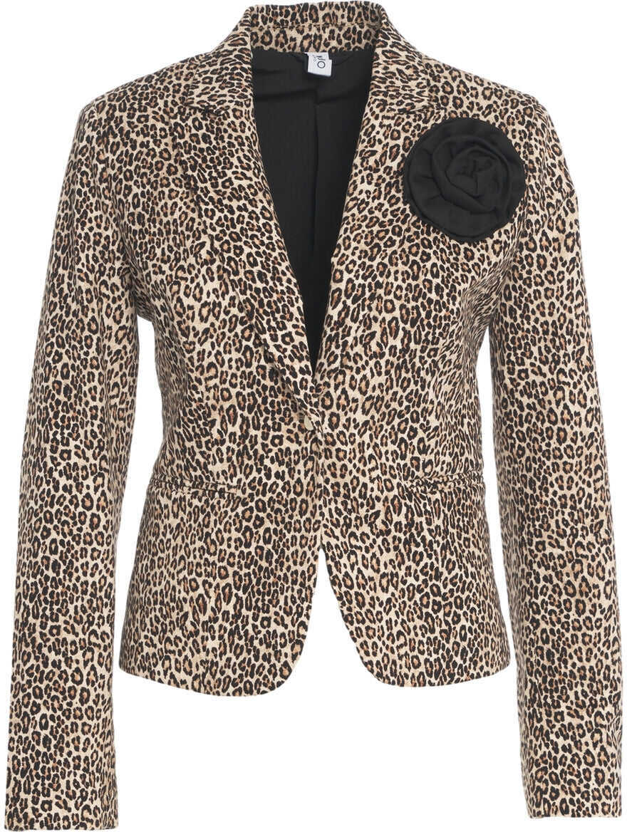 Sacouri Liu Jo Blazer with animal print Beige Femei (BM 19088483) 1