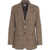 Liu Jo White Blazer with check pattern Beige
