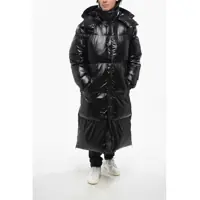 Jachete pentru Barbati - Jachete Diesel Red Tag Padded Step-Out Long Jacket With Removable Hood Black Barbati (BM 19088603) - B-mall.ro