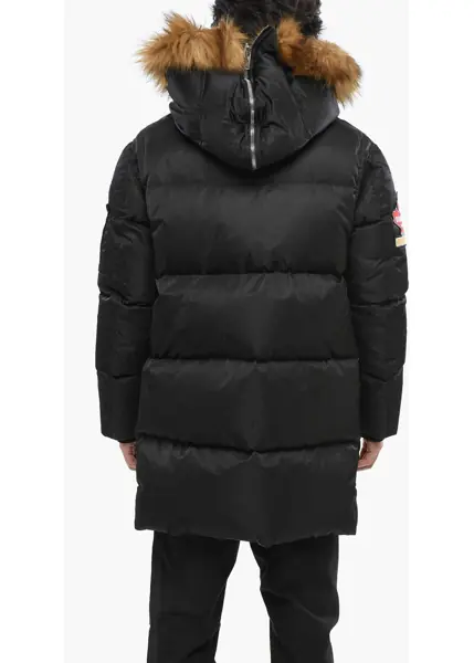 Geci de iarna DSQUARED2 Hooded Utility Down Jacket Black Barbati (BM 19088612) 2